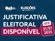 Eleições OAB/SC 2024: justifique sua ausência até o dia 31/01/2025