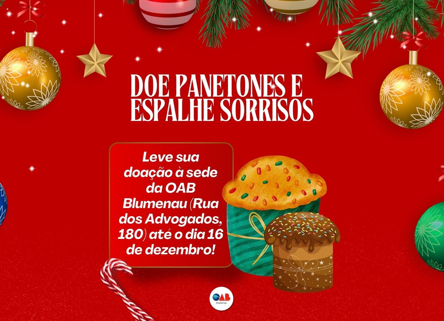 Campanha de Natal: Doe Panetones e Espalhe Sorrisos! Campanha de Natal: Doe Panetones e Espalhe Sorrisos!