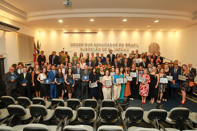 Posse da nova diretoria da OAB Blumenau marca noite histórica para a advocacia da região. Posse da nova diretoria da OAB Blumenau marca noite histórica para a advocacia da região.