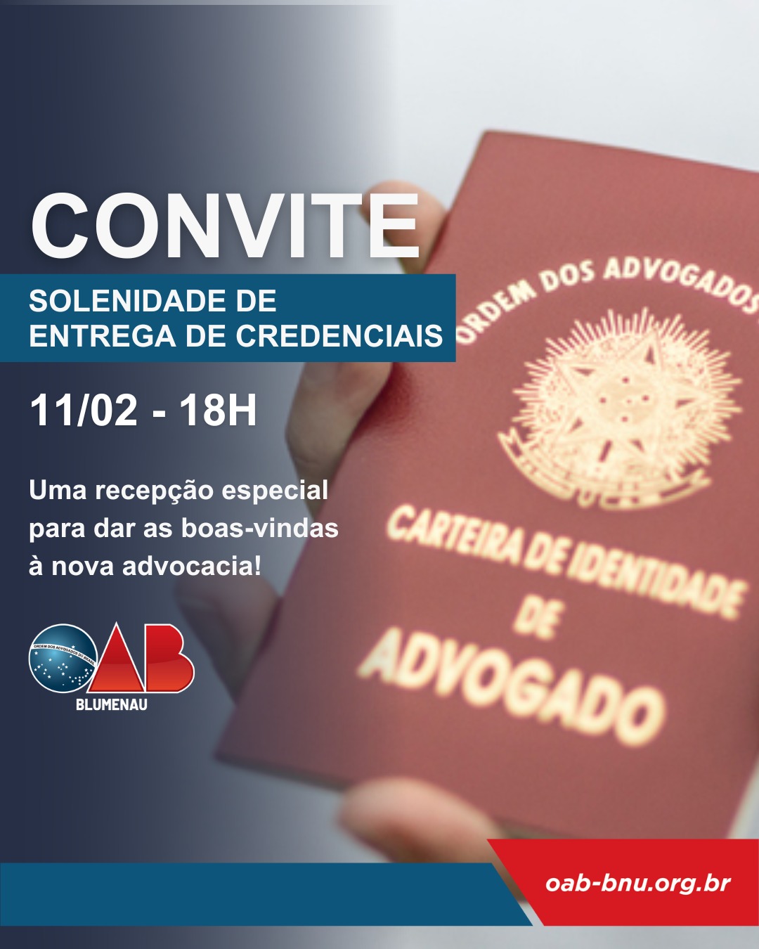Semana de movimentação na OAB Blumenau: Diplomação de Presidentes de Comissões e Entrega de Credenciais Semana de movimentação na OAB Blumenau: Diplomação de Presidentes de Comissões e Entrega de Credenciais
