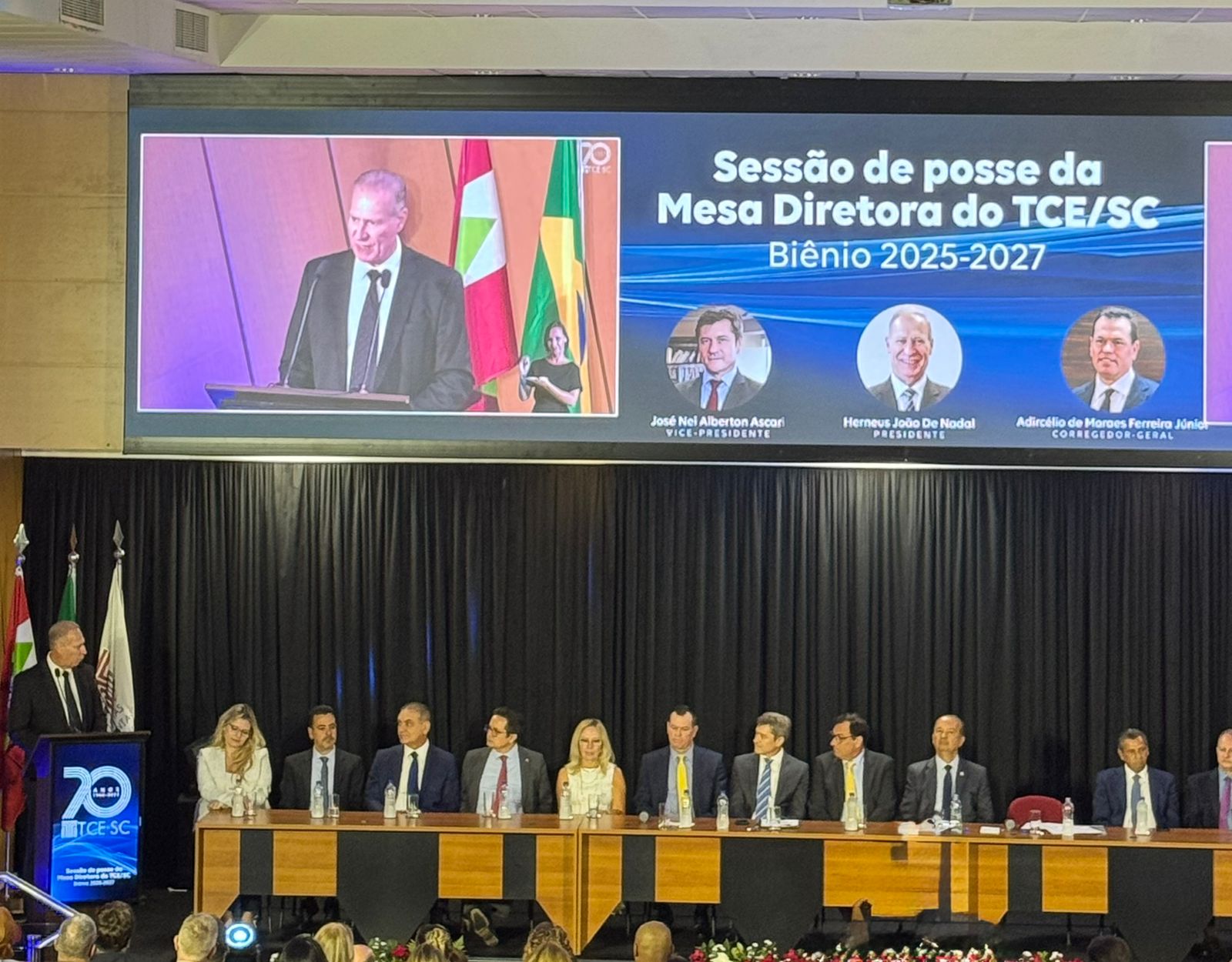 OAB marca presença na posse do novo Presidente do Tribunal de Contas de Santa Catarina