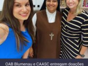 OAB Blumenau e CAASC realizam entrega de doações da Campanha de Material Escolar no CEAMA