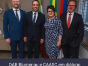 OAB Blumenau fortalece a advocacia regional em reunião com lideranças estaduais