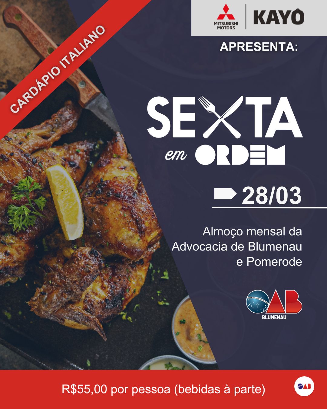 OAB Blumenau promove mais uma edição do tradicional “Sexta em Ordem”