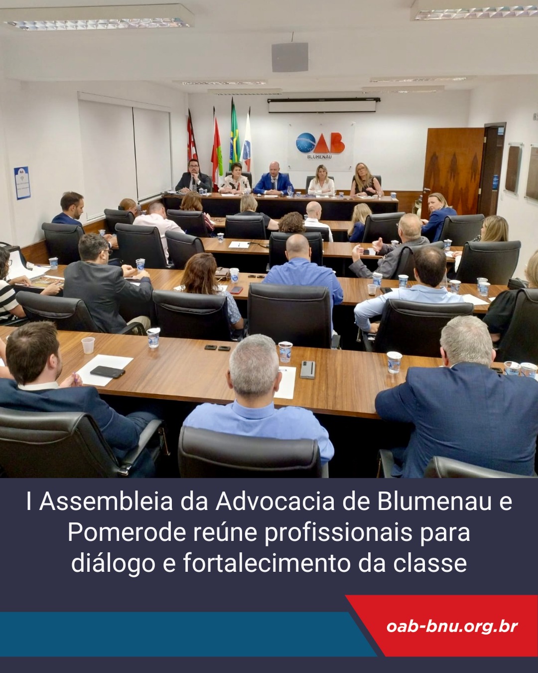 Primeira Assembleia da Advocacia de Blumenau e Pomerode reúne profissionais para diálogo e fortalecimento da classe