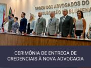 Entrega de novas credenciais para advogados e advogadas na última semana de março.