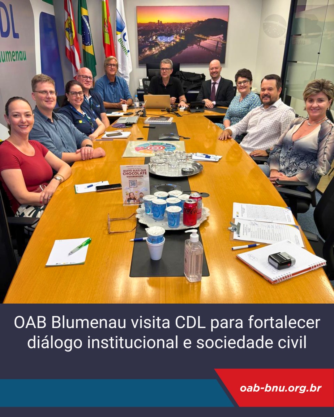 OAB Blumenau realiza visita institucional à CDL com foco em parcerias em prol da sociedade civil OAB Blumenau realiza visita institucional à CDL com foco em parcerias em prol da sociedade civil