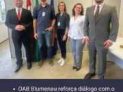 OAB Blumenau realiza visita institucional à Gerência Executiva do INSS