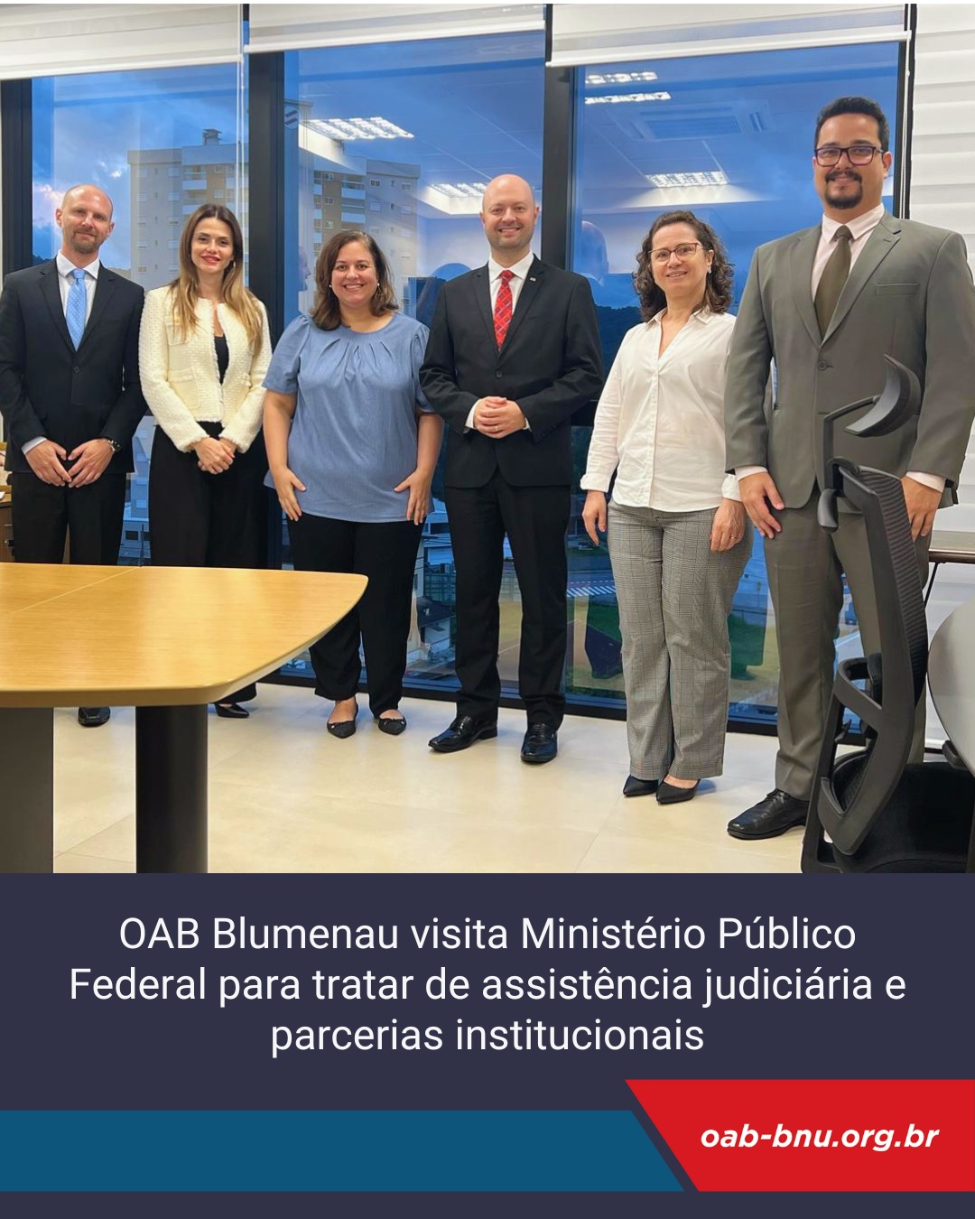 OAB visita Procuradoria da República em Blumenau OAB visita Procuradoria da República em Blumenau