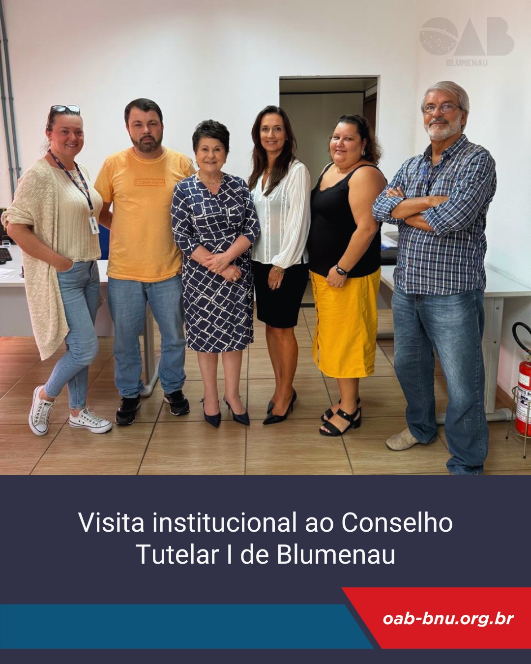 Visita Institucional no Conselho Tutelar 1 de Blumenau Visita Institucional no Conselho Tutelar 1 de Blumenau