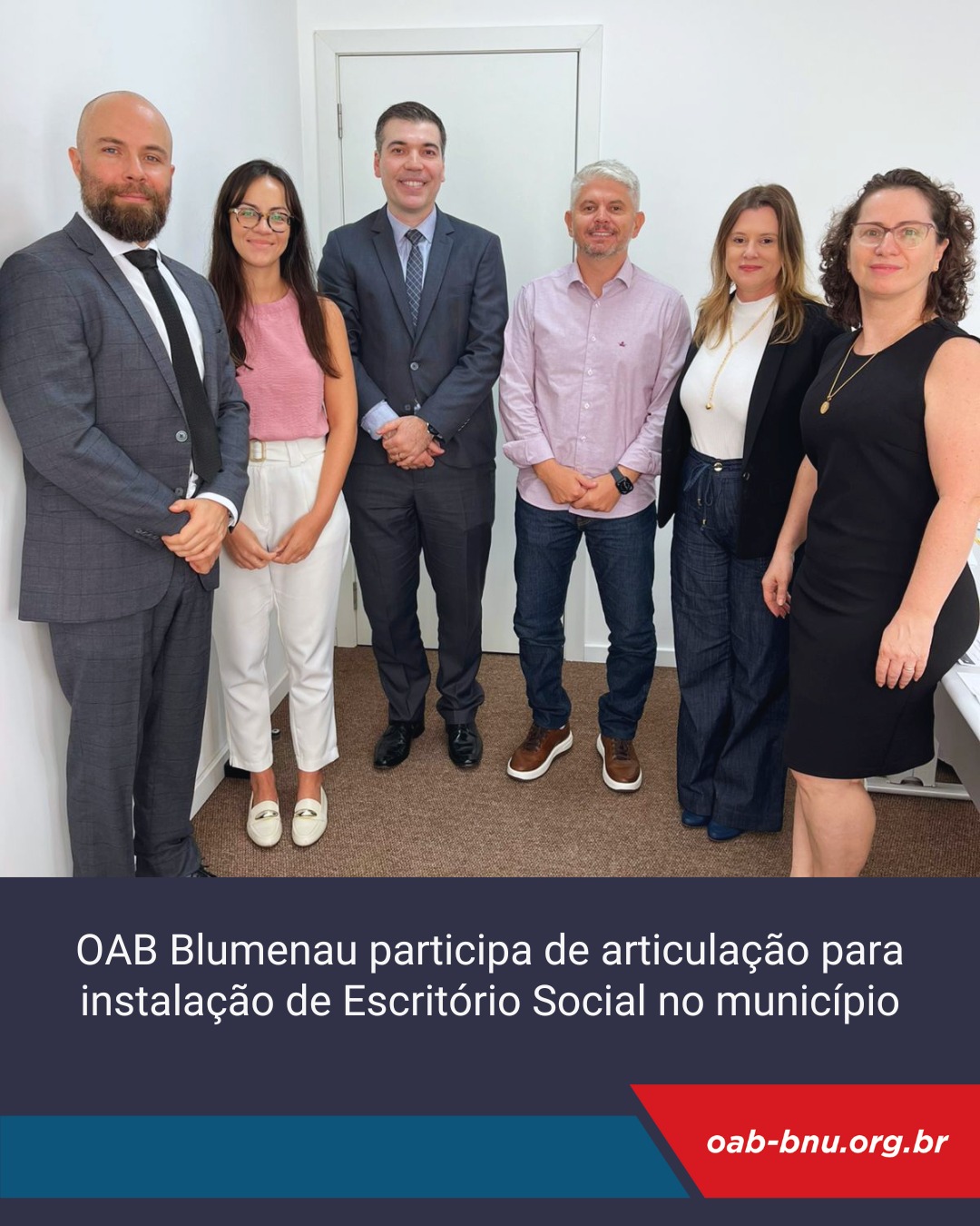 OAB Blumenau discute com município de Blumenau instalação do Escritório Social OAB Blumenau discute com município de Blumenau instalação do Escritório Social