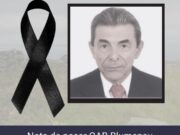 Nota de Falecimento Dr. Eunildo Rebelo