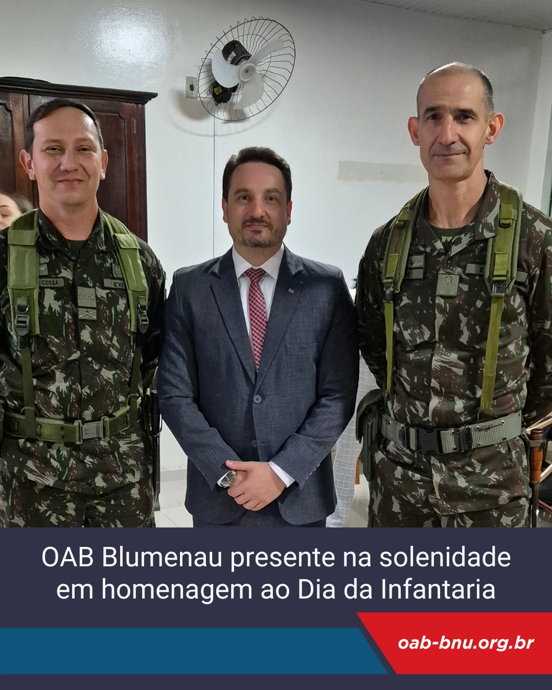 OAB participa do Dia da Infantaria OAB participa do Dia da Infantaria