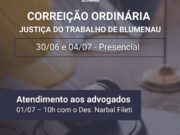 CORREIÇÃO ORDINÁRIA – Justiça do Trabalho de Blumenau