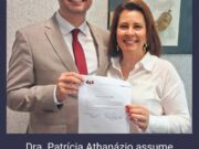 Dra. Patrícia Athanázio, que assume a presidência da OAB Blumenau de forma interina