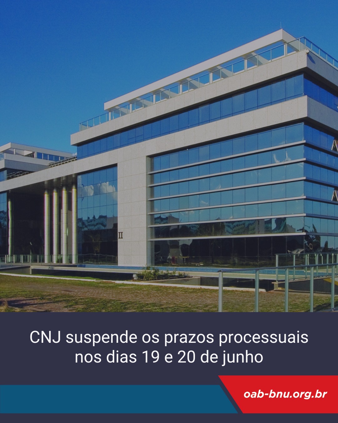 CNJ atende solicitação e suspende os prazos processuais CNJ atende solicitação e suspende os prazos processuais