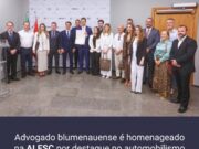 Advogado da OAB BLUMENAU é homenageado na Assembleia Legislativa de Santa Catarina