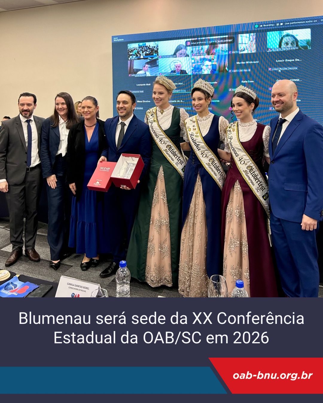 Blumenau será sede da XX Conferência Estadual da Advocacia em 2026 Blumenau será sede da XX Conferência Estadual da Advocacia em 2026