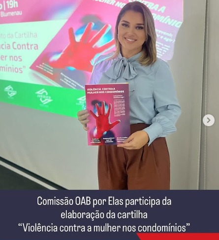 Comissão OAB Por Elas colabora com cartilha sobre violência contra a mulher em condomínios
