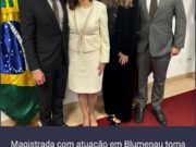 Magistrada com atuação em Blumenau toma posse como juíza de 2º grau no TJSC