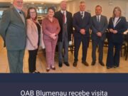 OAB Blumenau recebe visita de representantes da Justiça Federal