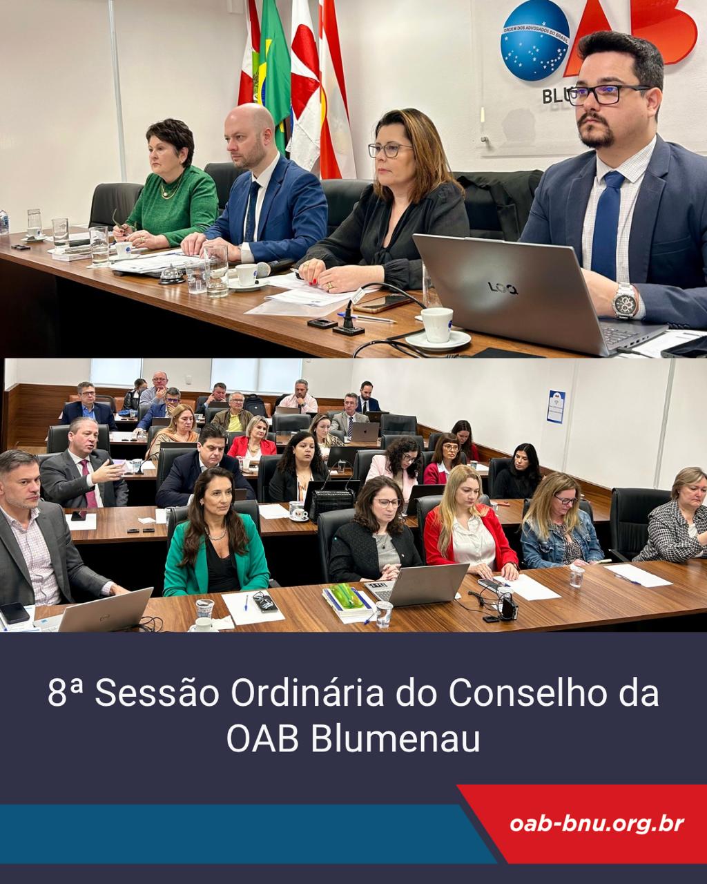 OAB Blumenau realiza 8ª sessão ordinária do Conselho da Subseção