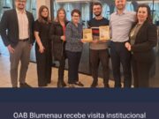 OAB Blumenau recebe visita institucional do Centro Acadêmico de Direito da Unisociesc