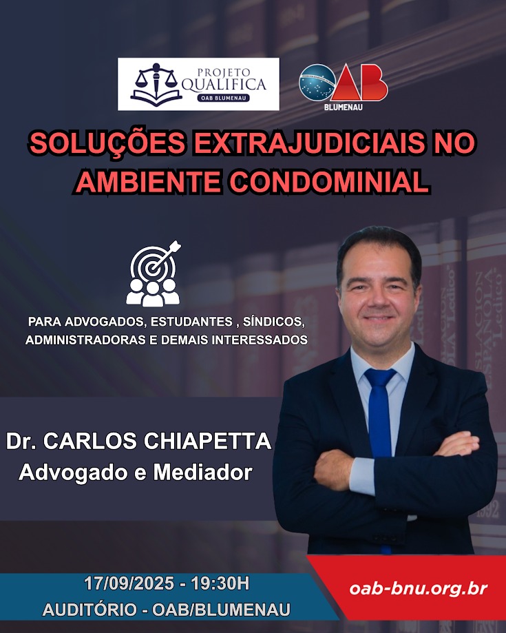 EVENTO: SOLUÇÕES EXTRAJUDICIAIS NO AMBIENTE CONDOMINIAL