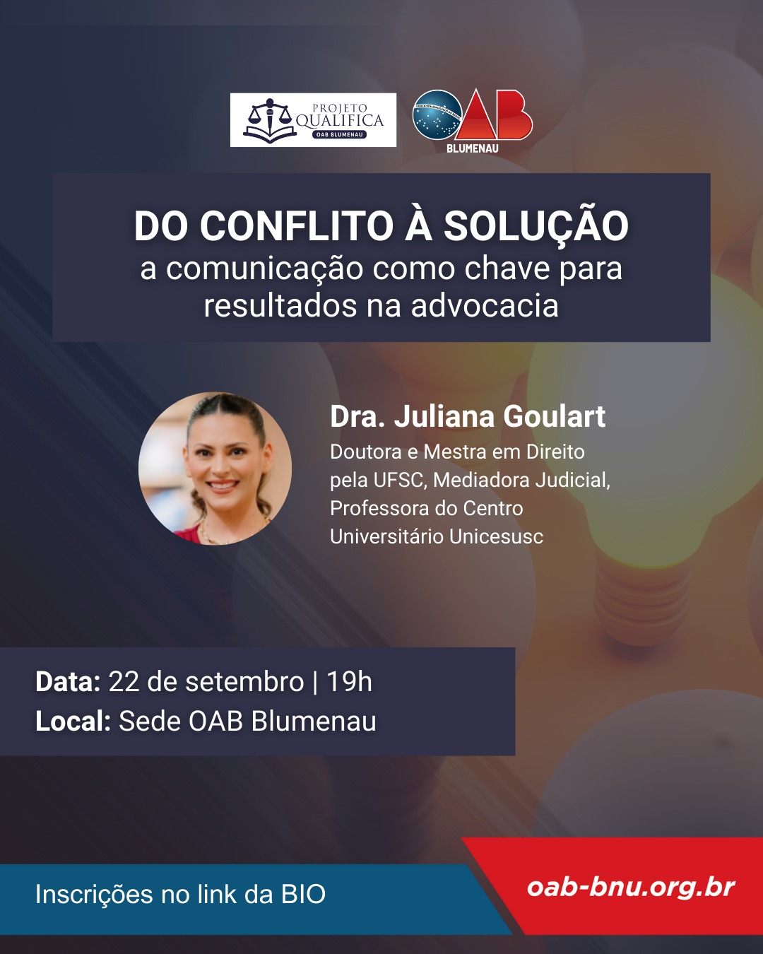 Aula Magna de Direito UNIAVAN em parceria com a OAB Blumenau